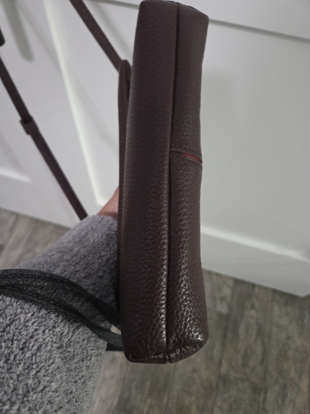 Hammitt Brown Leather VIP Medium Crossbody with Gunmetal Stud Accents - Picture 6 of 13